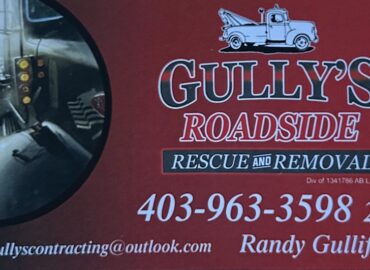 GULLY’S ROADSIDE RESCUE & REMOVAL 403-963-3598 Alix AB