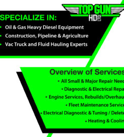 TOP GUN HD LTD MECHANICAL 780-520-3077 Lac La Biche AB